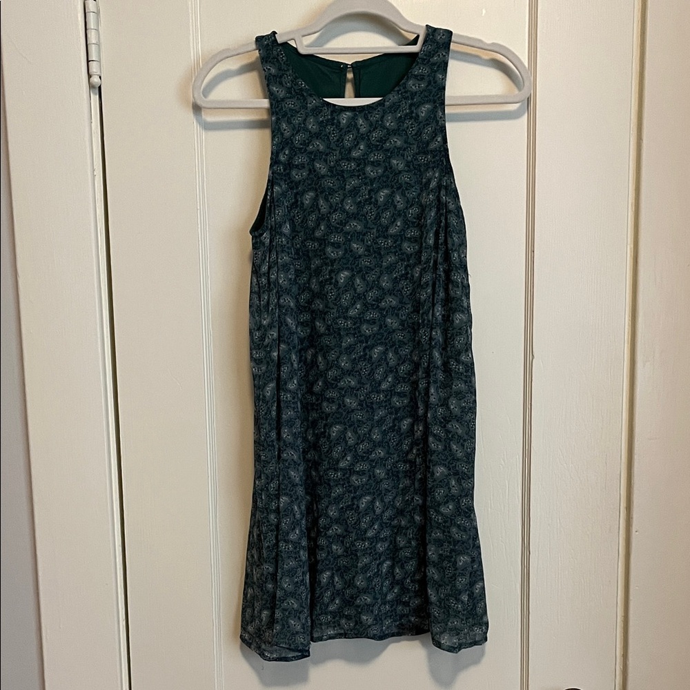 Vintage Abercrombie & Fitch Green Patterned Dress